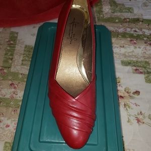 Red dress shoes